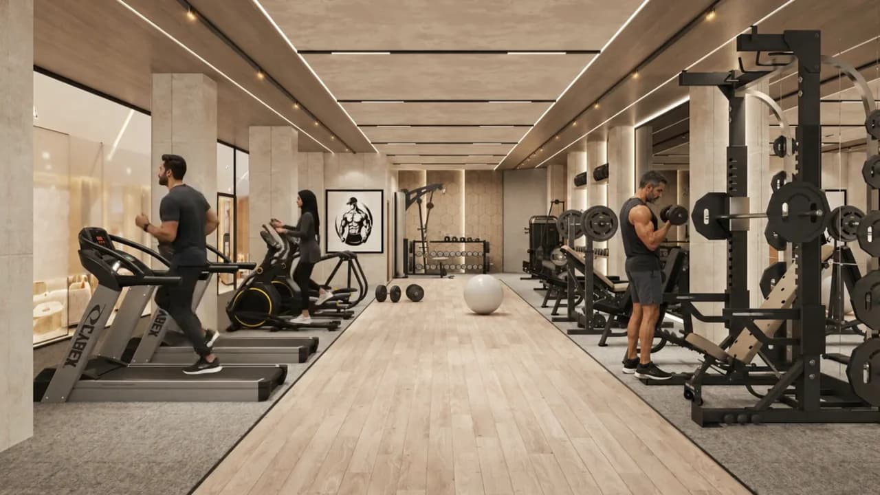 Gym at Skyra Tower — artist’s impression