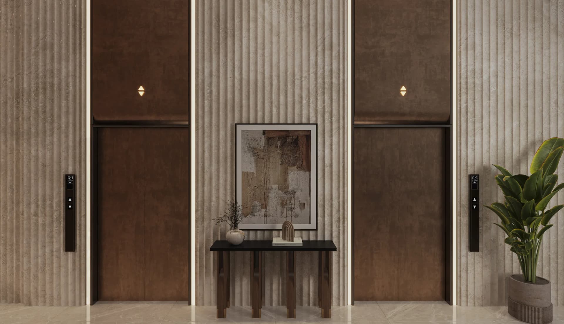 Lift Lobby at Skyra Tower — artist’s impression