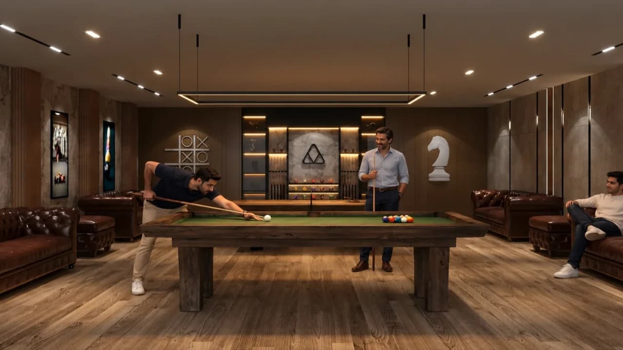 Snooker Room at Skyra Tower — artist’s impression
