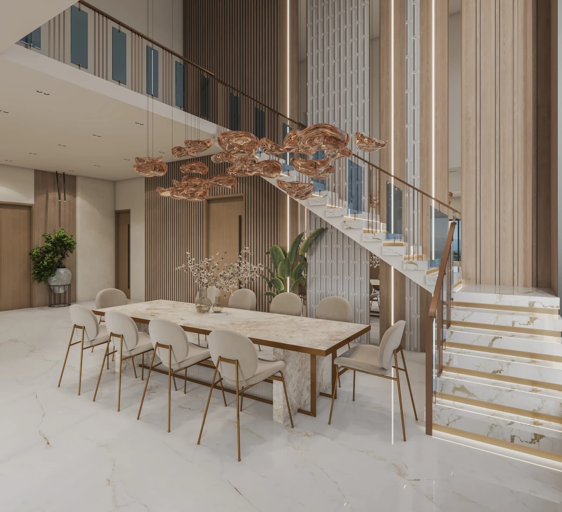 Duplex Penthouse 02 interior at Skyra Tower — artist’s impression