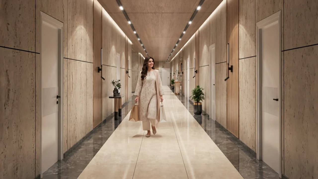 Six-foot Corridors at Skyra Tower — artist’s impression