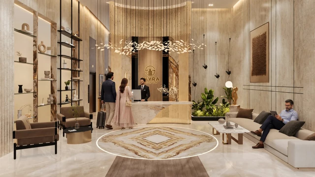 Grand Reception at Skyra Tower — artist’s impression